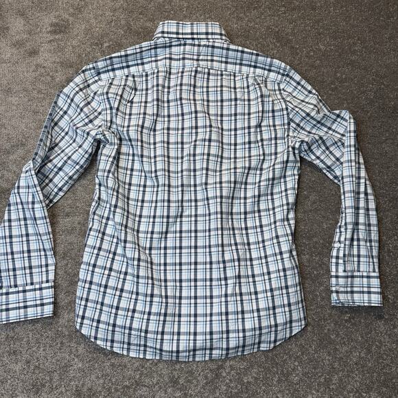 J Crew Shirt Mens Large Blue Plaid Flex Washed Long Sleeve‎ Button Down Comfort - Picture 8 of 8